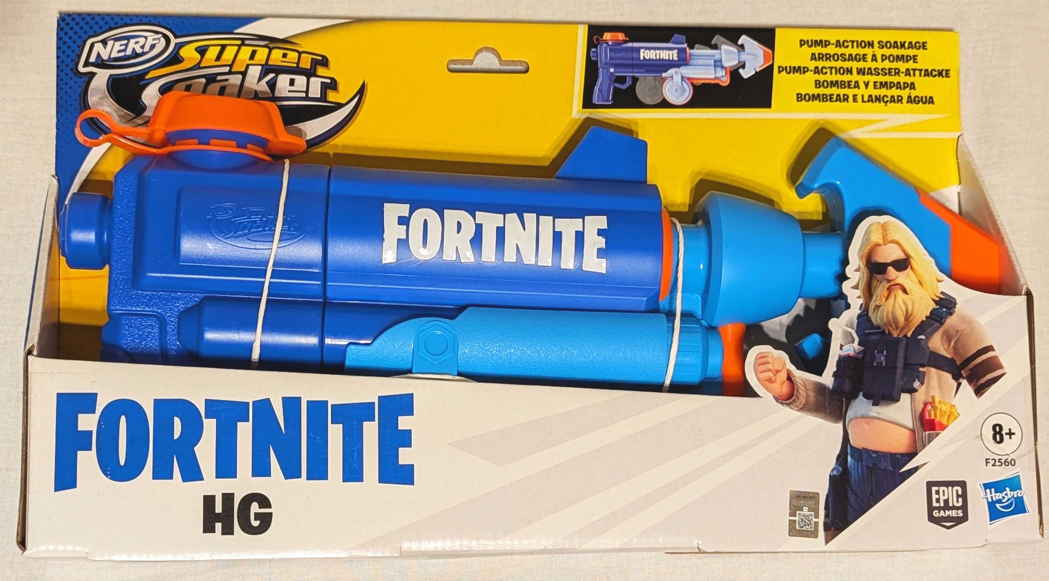 NERF Super Soaker Pistolet Wyrzutnia na wodę Fortnite HG Hasbro F2560