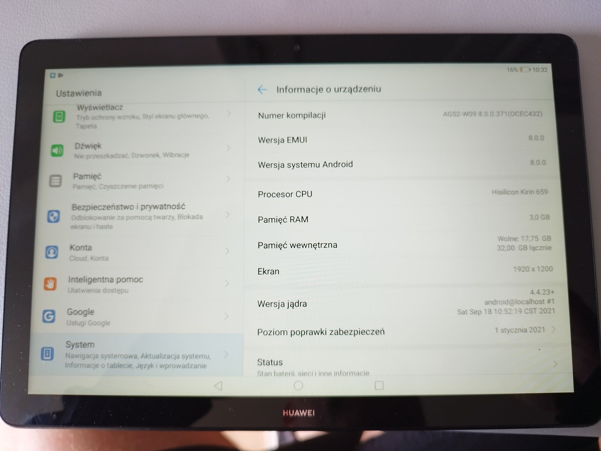 Huawei mediapad T5 Full HD android 8