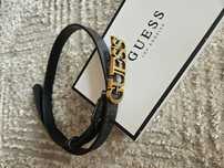Czarny pasek GUESS 2 cm