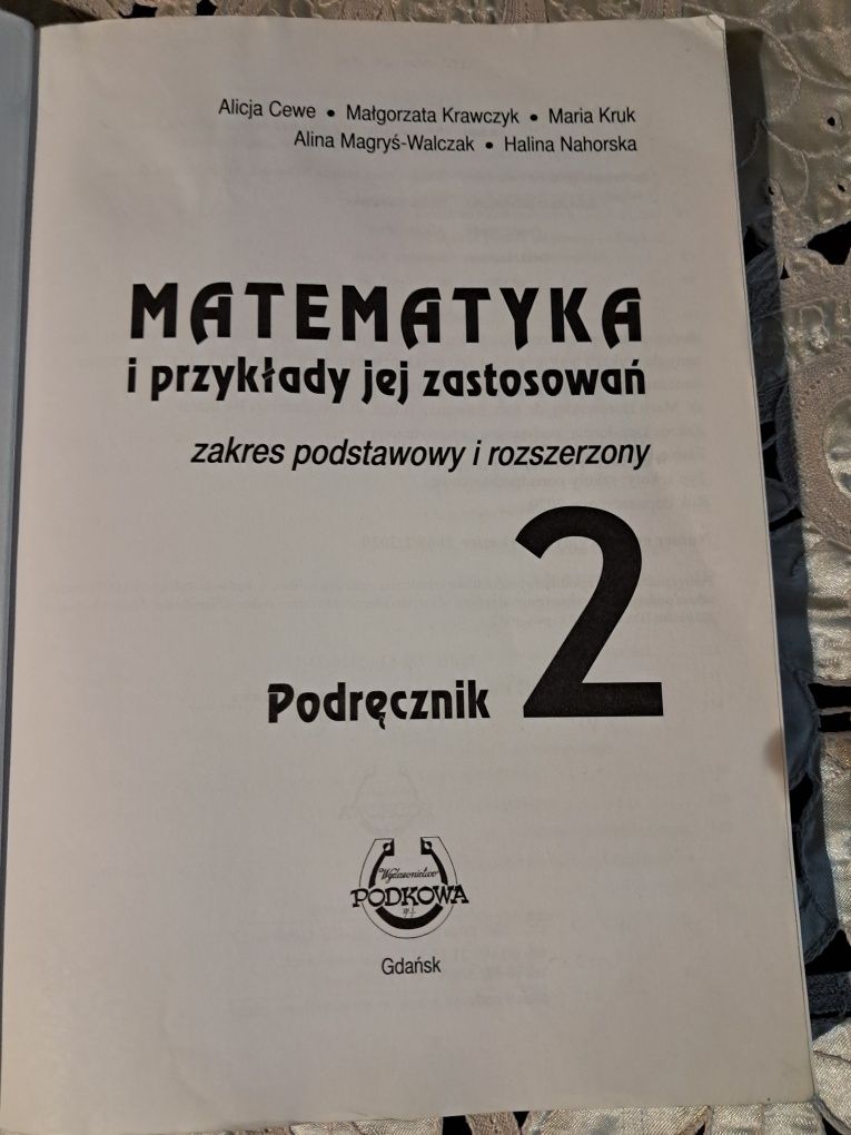 Matematyka i przykłady jej zastosowań 2
