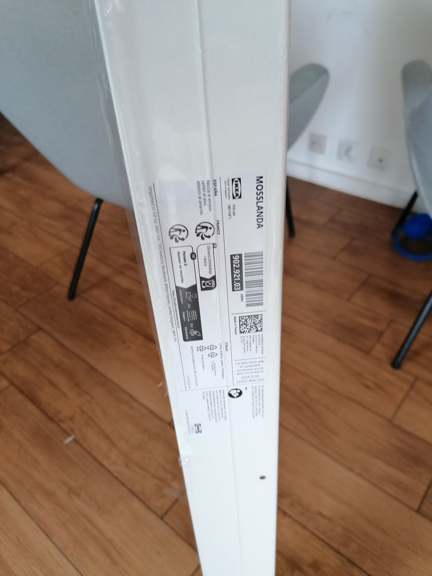 IKEA MOSSLANDA Półka na zdjęcia 115 cm BIAŁA