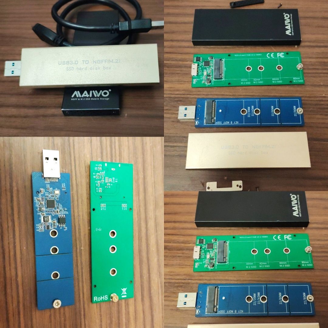 Внешний карман Maiwo для M.2 SSD (NGFF) Sata - USB 3.0 - ЦЕНА ТОП
