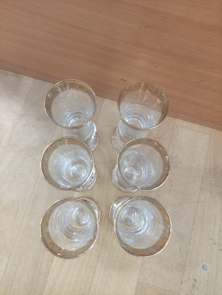 Kryształowe kieliszki do szampana Murano