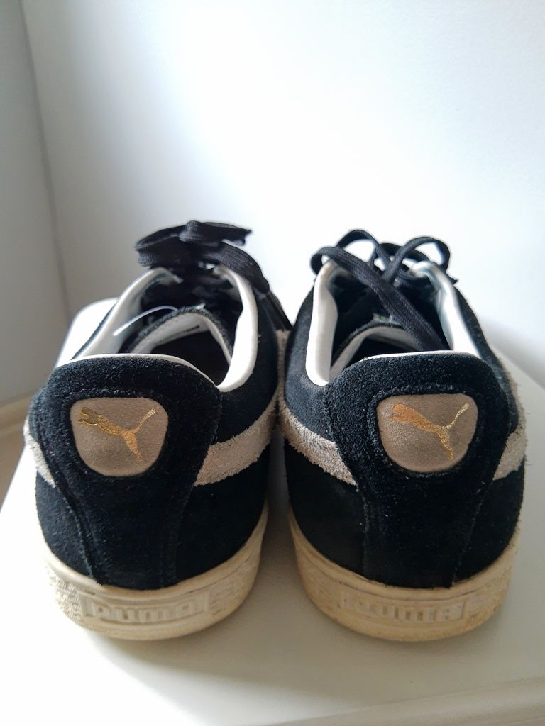 Sportowe czarne skórzane męskie buty PUMA Suede  r. 44 sneakersy