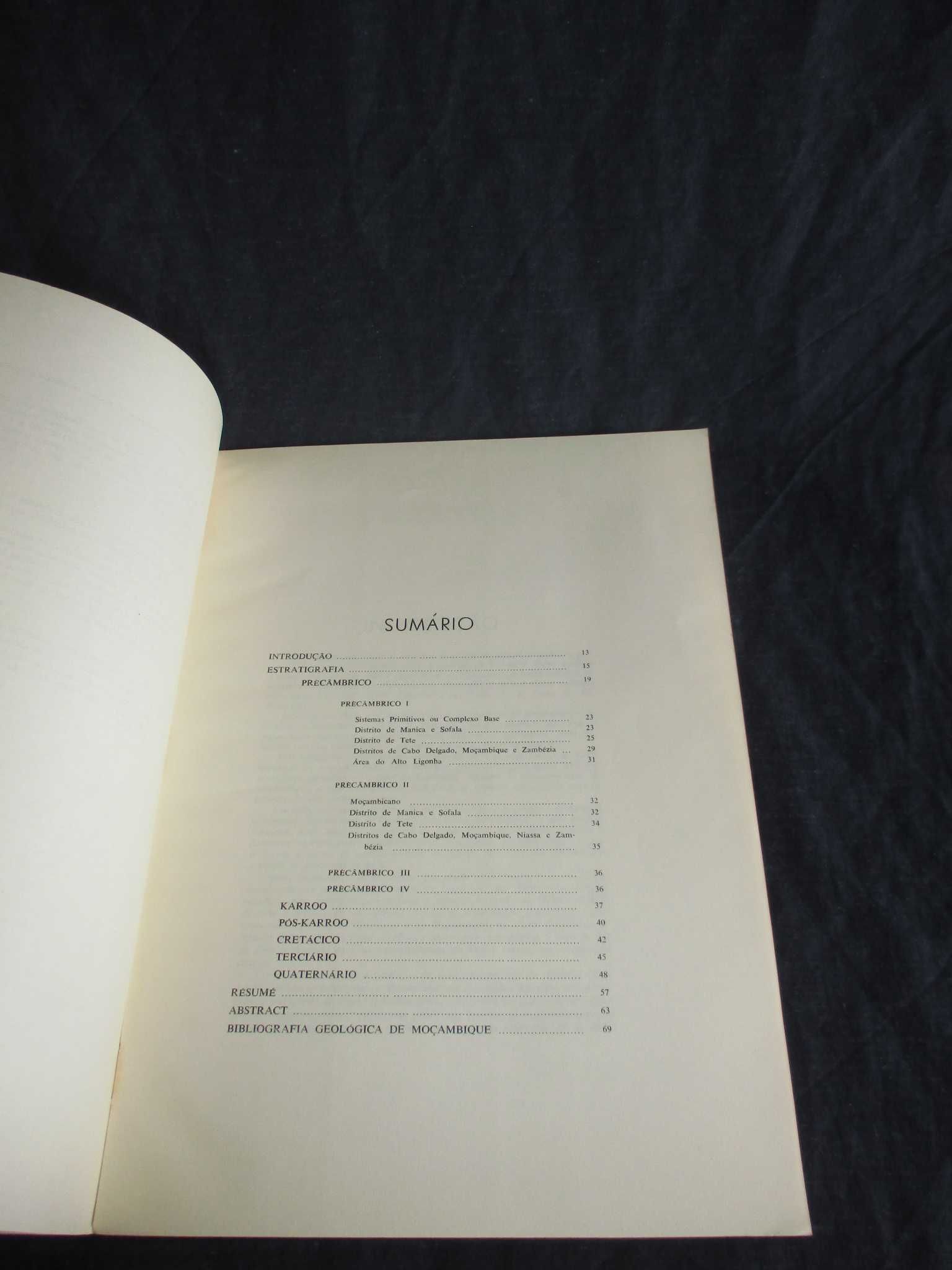 Livro Notícia Explicativa do Esboço Geológico de Moçambique 1957