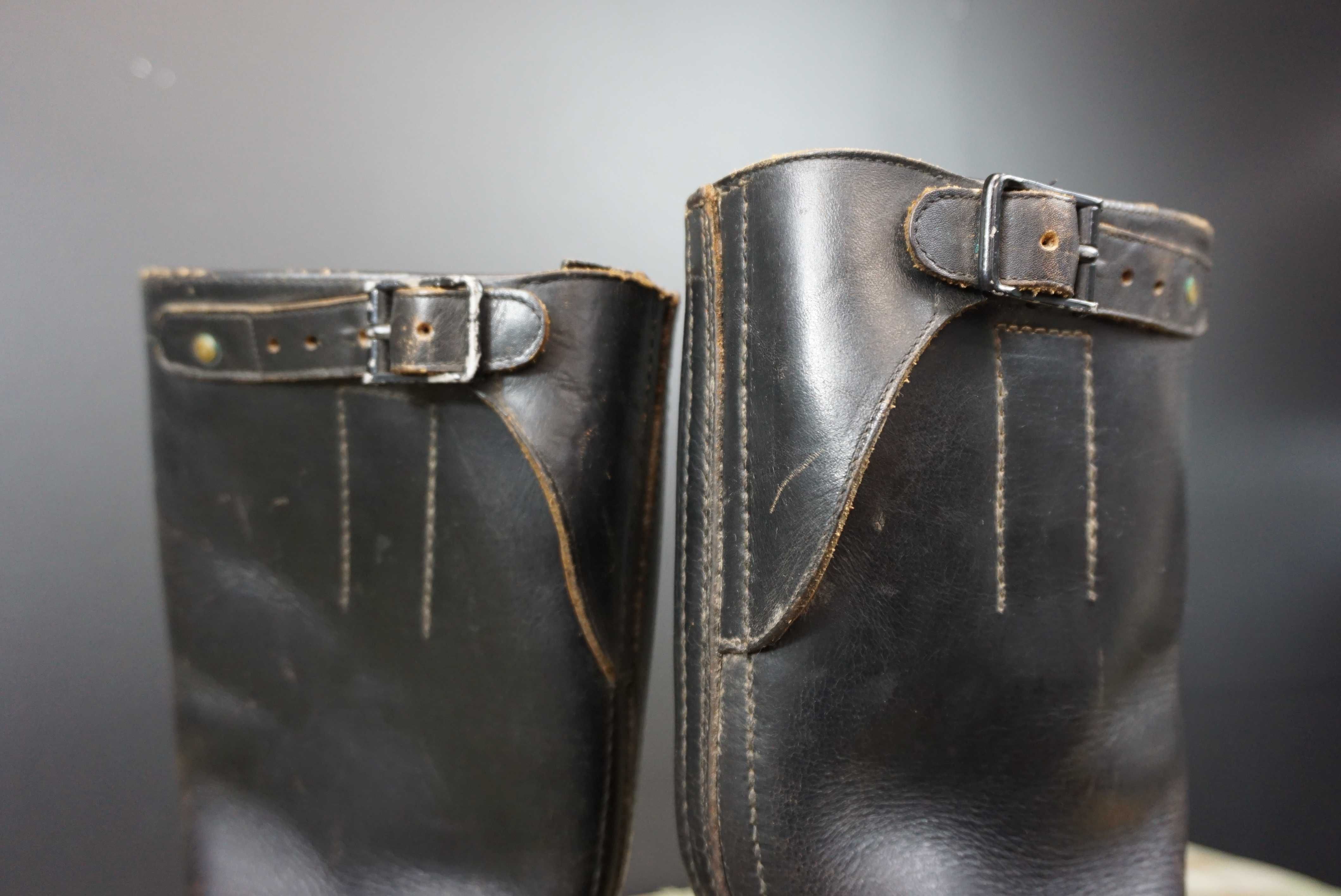 Buty skórzane oficerki Bundeswehra Knobelbecher Schaftstiefel lata50te