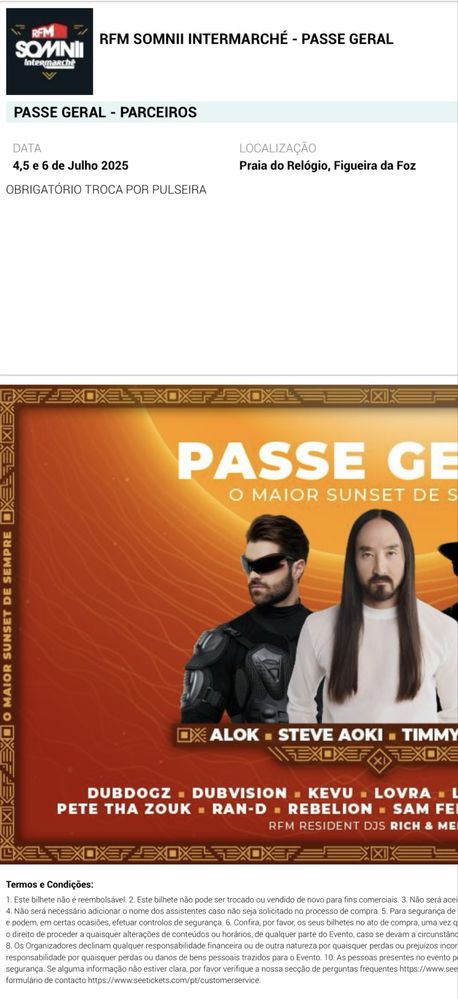 Passe Geral RFM SOMNII