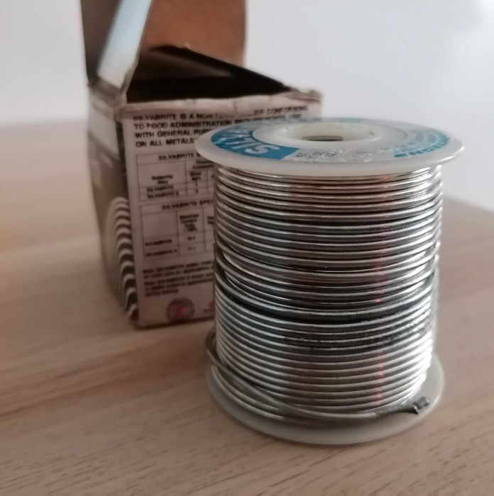 Bobina de solda SILVABRITE Engelhard – 472g – 4% prata
