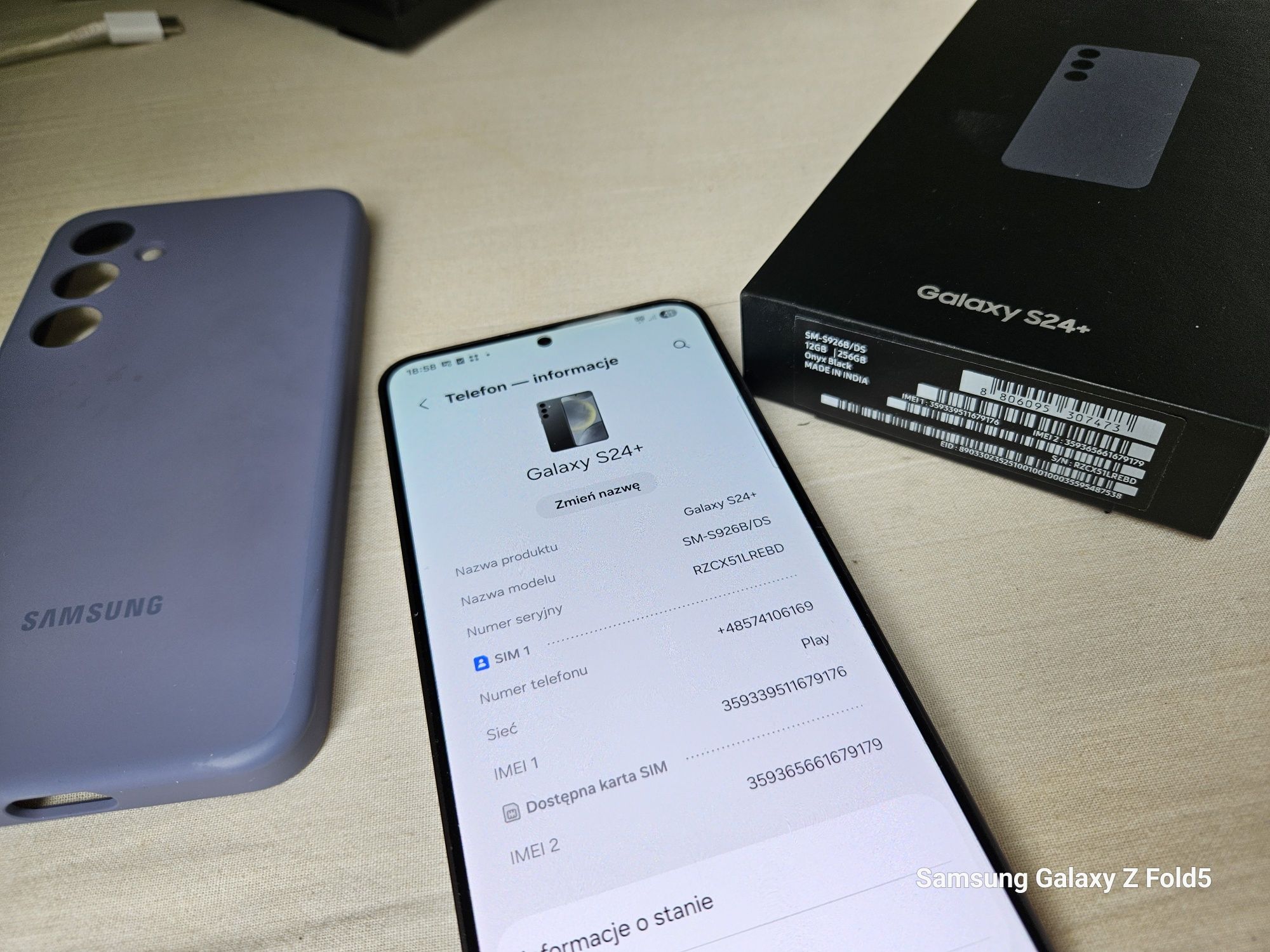 Samsung Galaxy S24+ ,12+256GB od MediaExpert,super stan,10 miesięcy GW