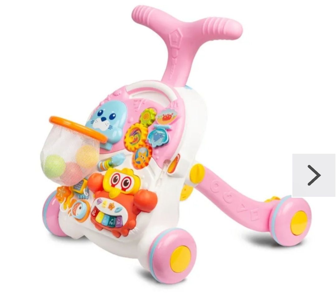 Toyz, Spark, chodzik, stolik edukacyjny, 2w1, pink
