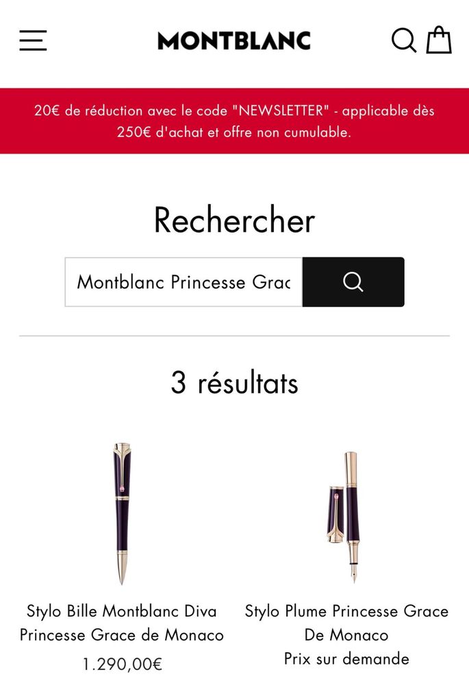 Caneta Montblanc Princesse Grace de Monaco Special Edition (Nova)