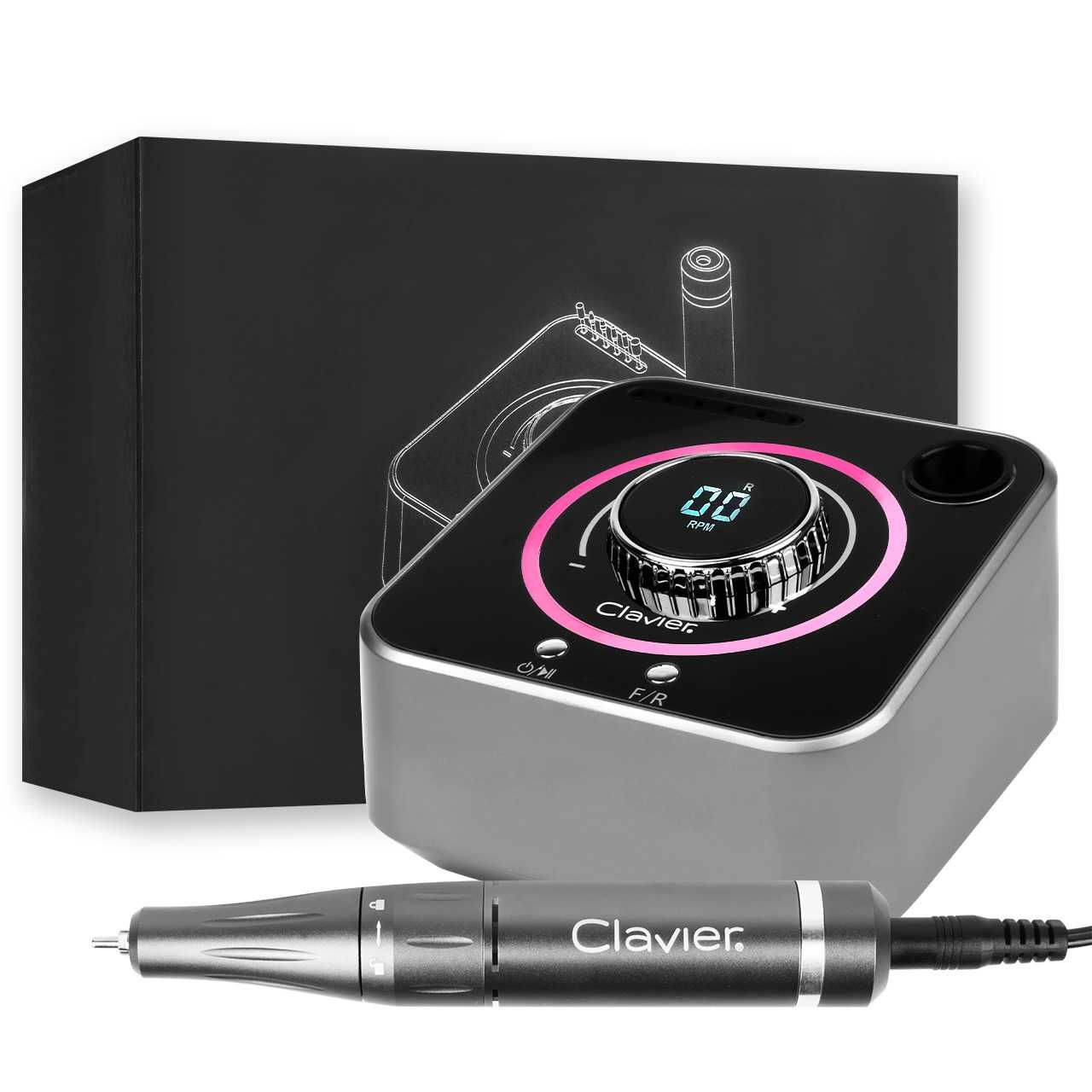Frezarka FX 1080 Szara do paznokci 80W wyświetlaczem frezy 40000 RPM