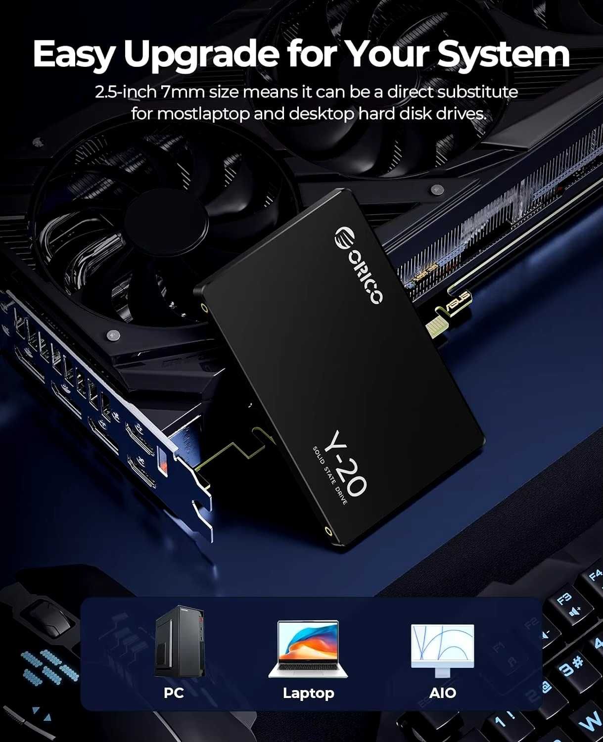 ORICO SATA III SSD 2.5” 128GB Internal Solid State Drive Y20
