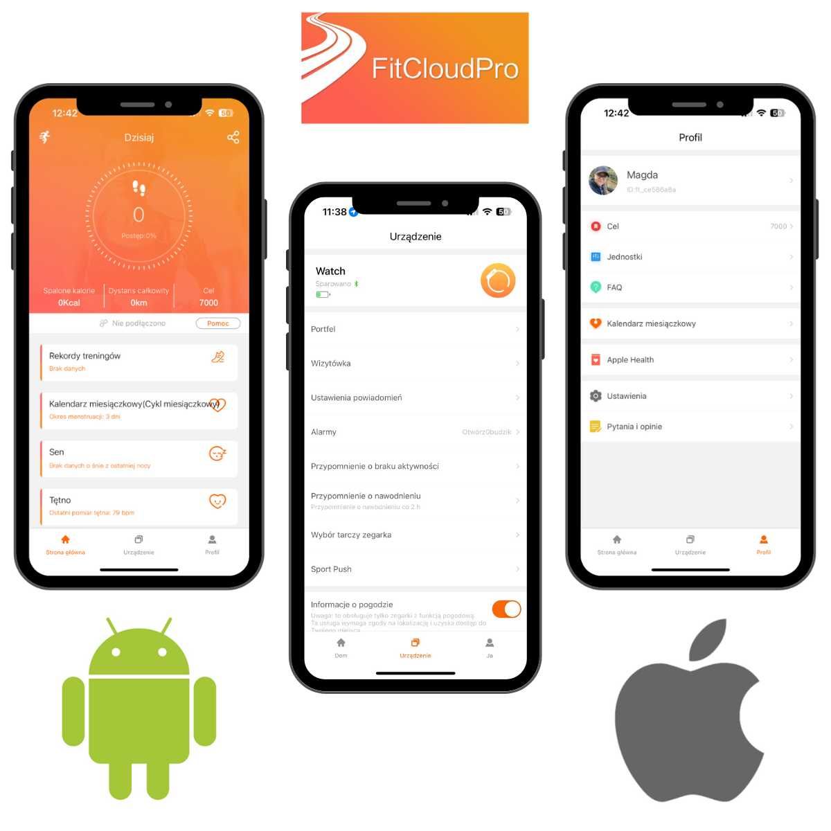 Smartwatch Zegarek Damski Polskie Menu Rozmowy Powiadomienia Amoled PL