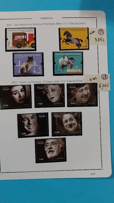 Selos de Portugal Novos c/goma-2011-Ref. 1 -26/11