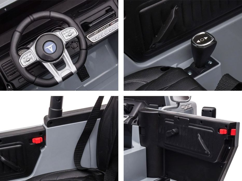 max 60KG 2osobowa 24V 4x100W Auto na akumulator Toyota Land Cruiser