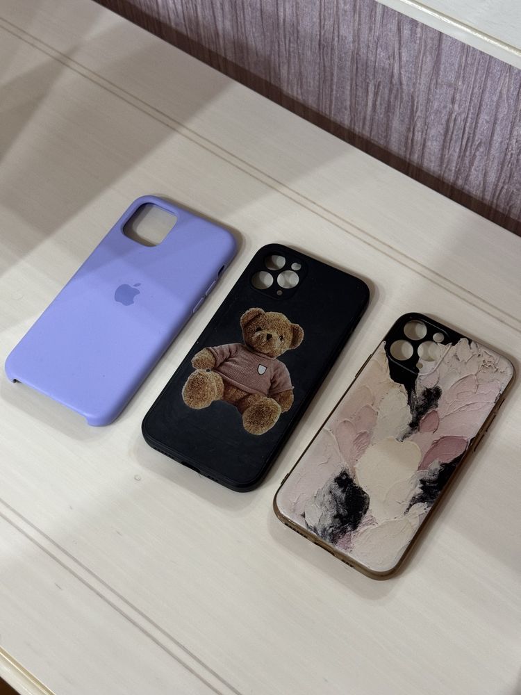 4 чохли для iphone 11 pro б/у для дівчинки