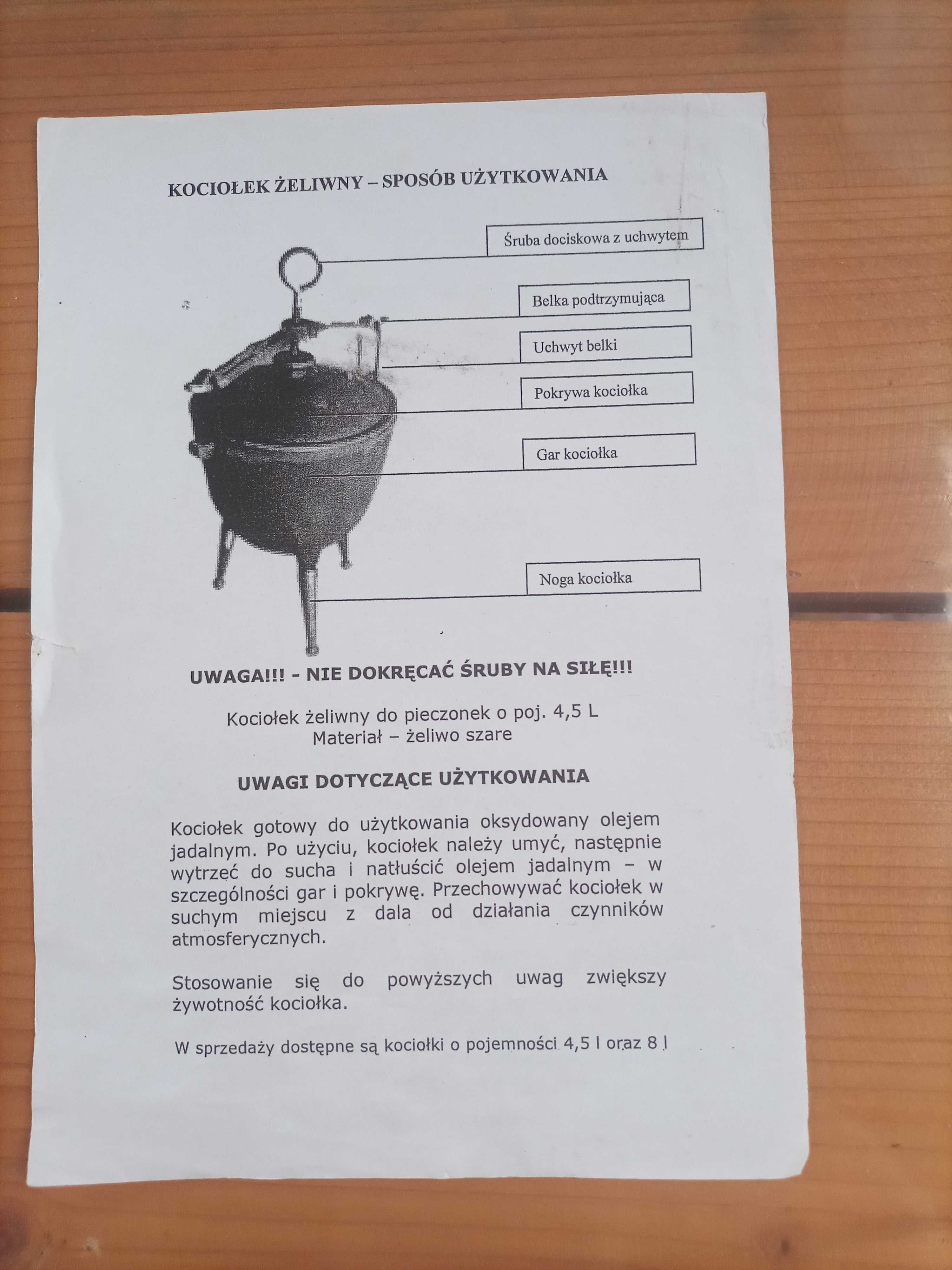 Kociołek żeliwny 4,5 L