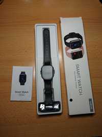 Smartwatch zegarek fitness Wodoodporny czarny Powiadomienia Dotykowy