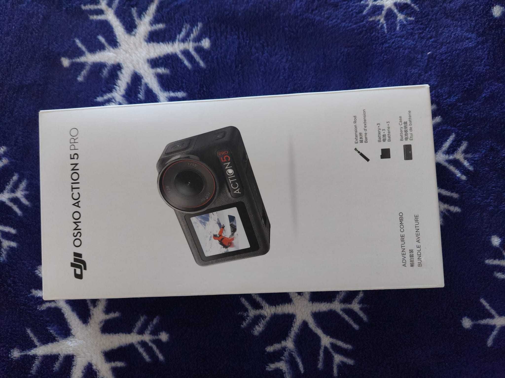 DJI Osmo Action 5 Pro Adventure Combo, como nova, acessórios completos