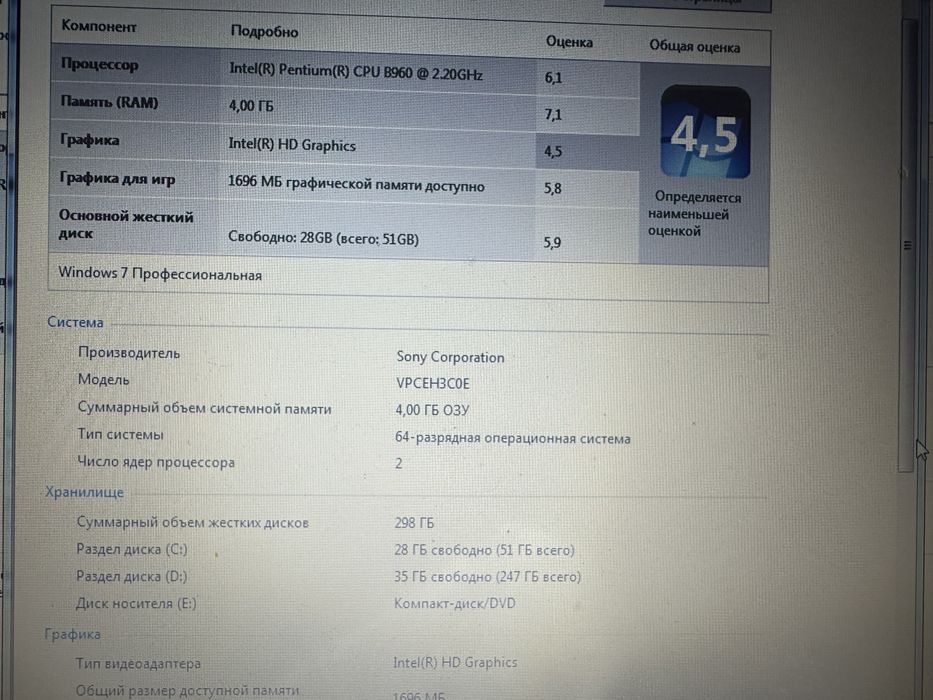 Ноутбук Sony VAIO PCG-71911M