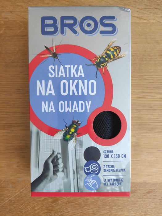 Siatka na okno na komary BROS Nowa