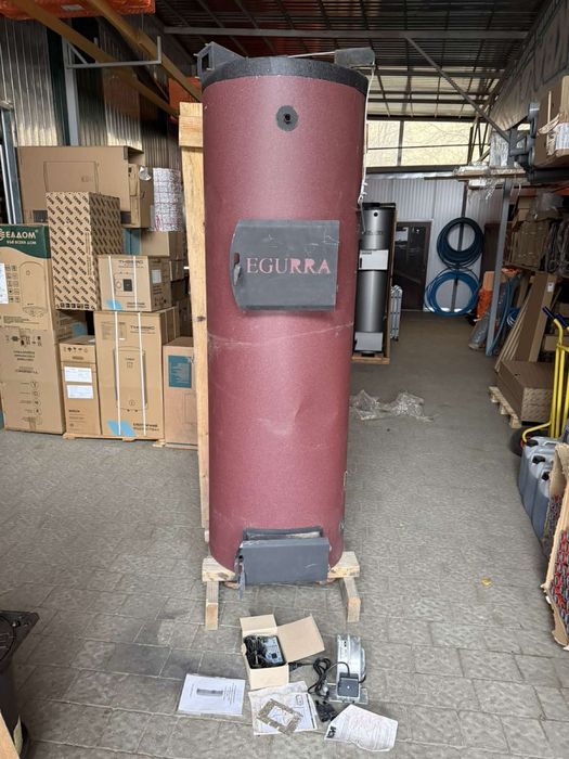 Котел Egurra 25 квт Egura Егура твердопаливний твердотопливный