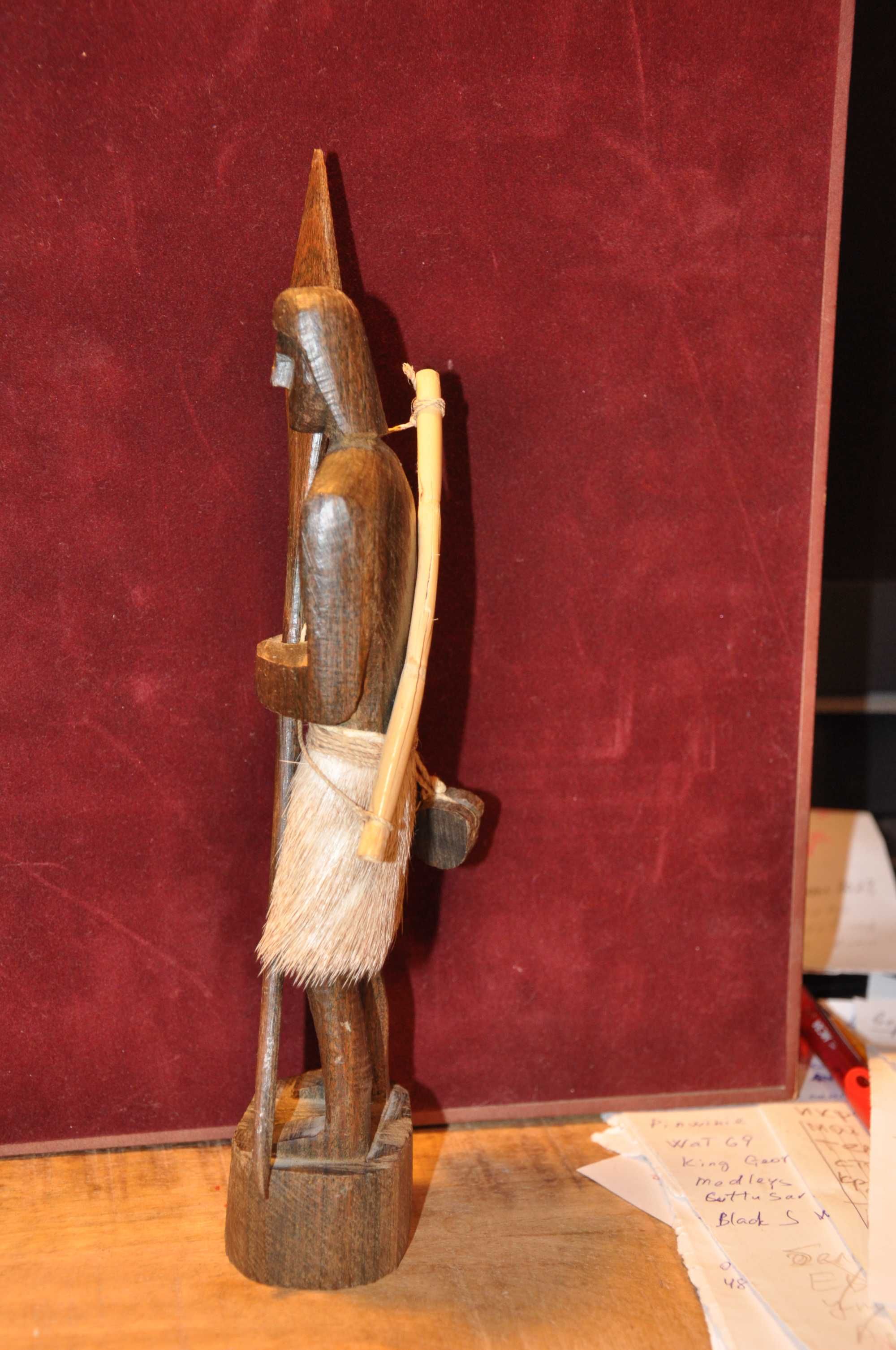 Фигурка индейца деревянная Статуэтка из дерева Индеец Днепр