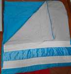Vendo edredão azul/cinza/prata.