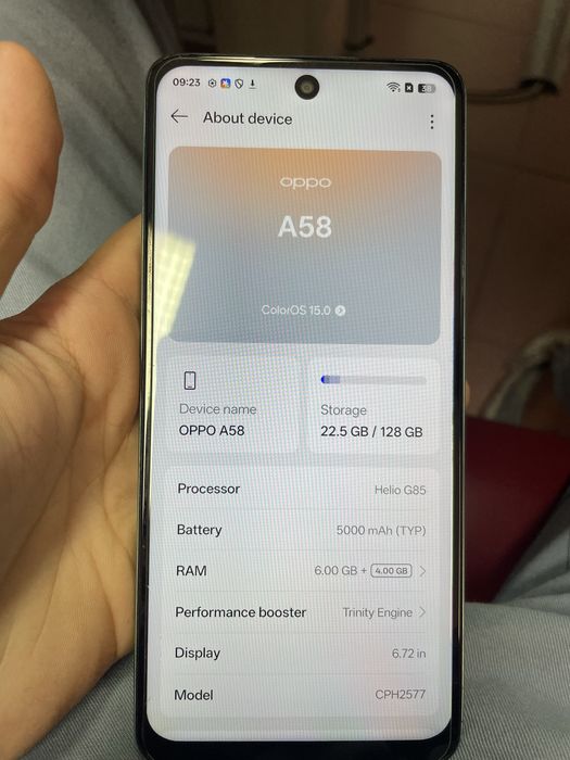 Oppo A58 4G 6gb/128gb