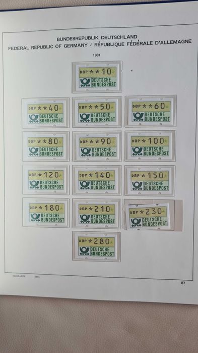 Album Schaubek Dual BDR Niemcy 1968-84