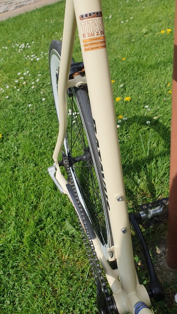 rower szosowy single speed ostre koło Batavus t'light tytan ti vintage