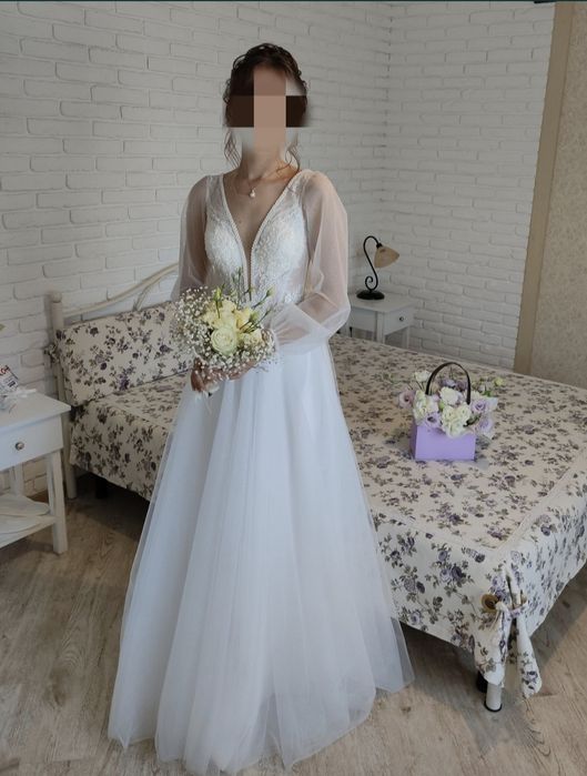 Весільна сукня ніжна. Сукня весільна. Святкова сукня. Свадебное патье