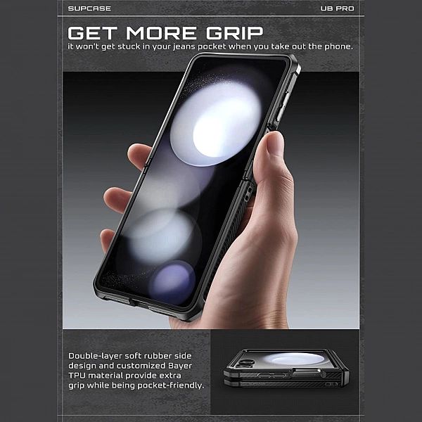Supcase Unicorn Beetle Pro Galaxy Z Flip 7 Black