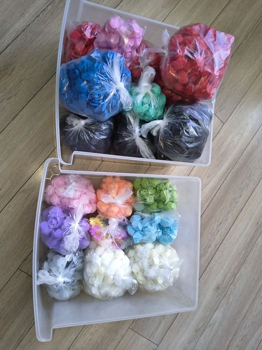 Róże piankowe różne kolory