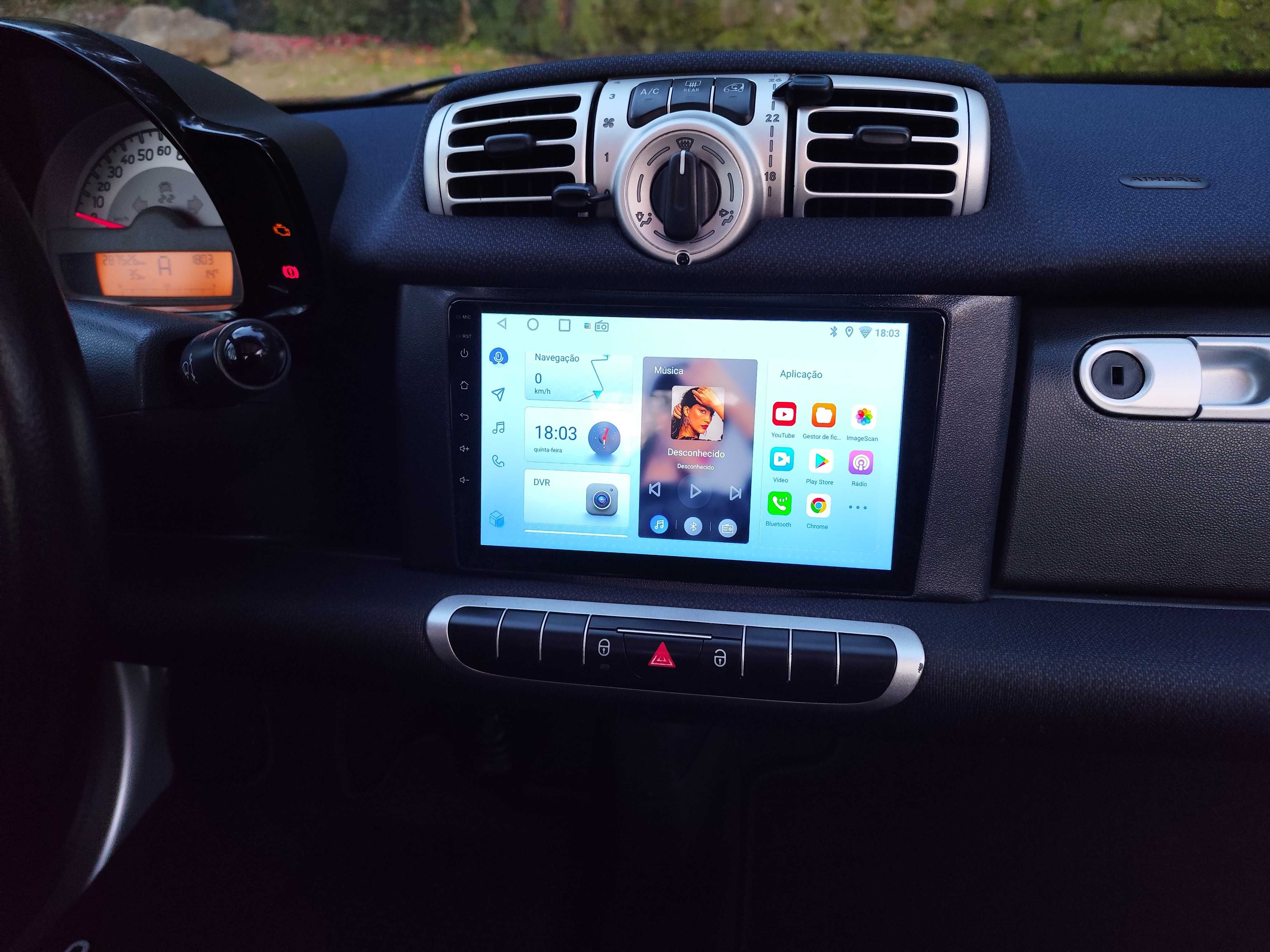 Smart ForTwo 1.0 MHD - Está como novo! - GPS Pro - Rádio Android 9"