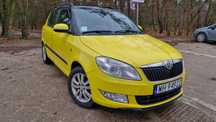 Okazja Skoda Fabia 2012 1.6 TDI niski przebieg, żółta