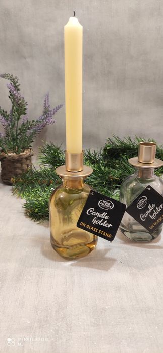 Elegancki świecznik na świecę stołową