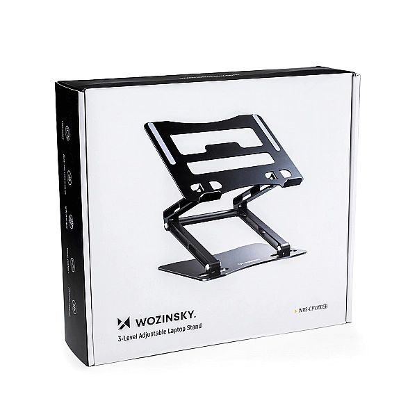 Podstawka pod laptopa Wozinsky WRS-CPY75DSB aluminiowa + Gratis! podst