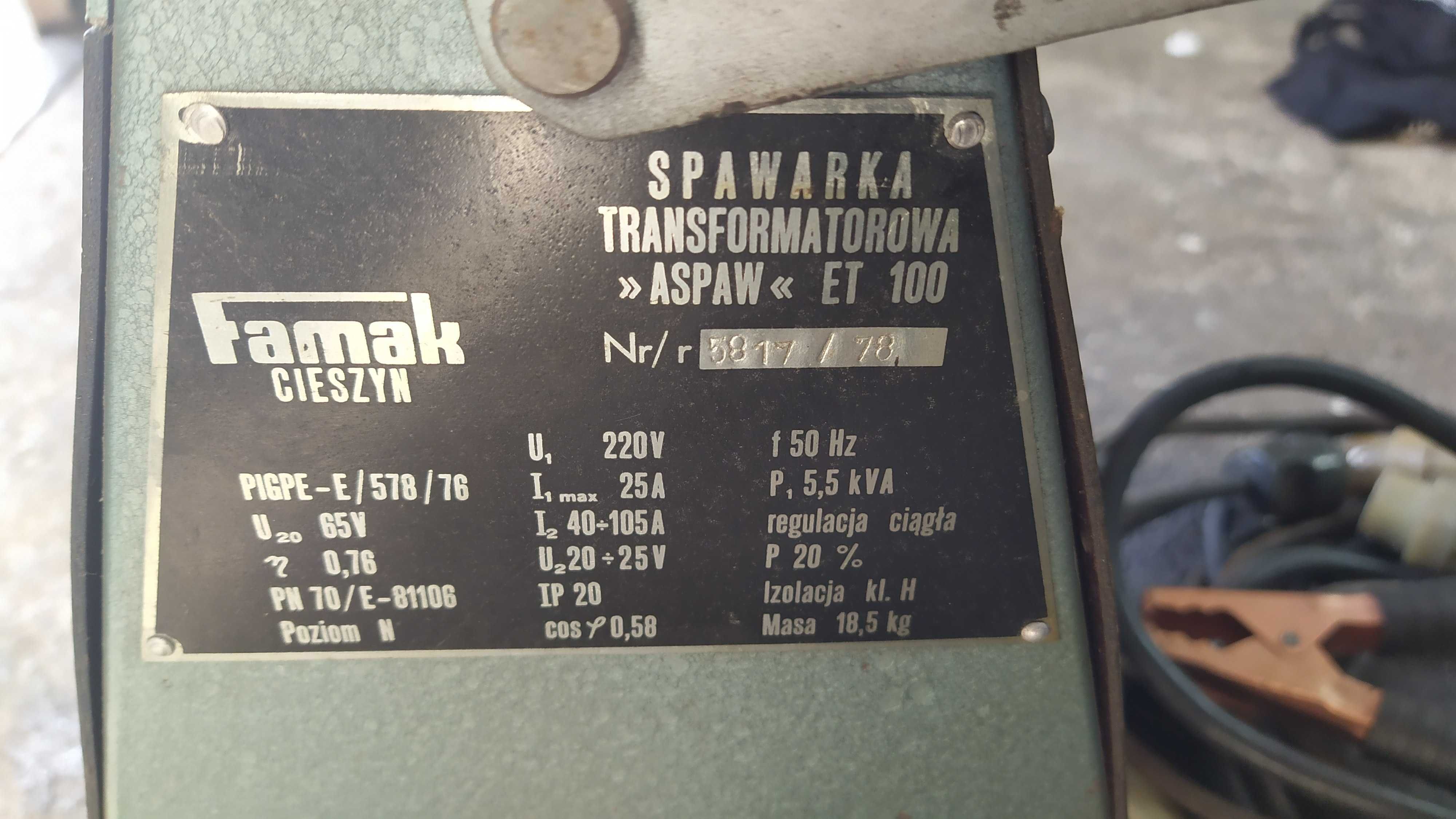 Spawarka Transformatorowa Famak Cieszyn