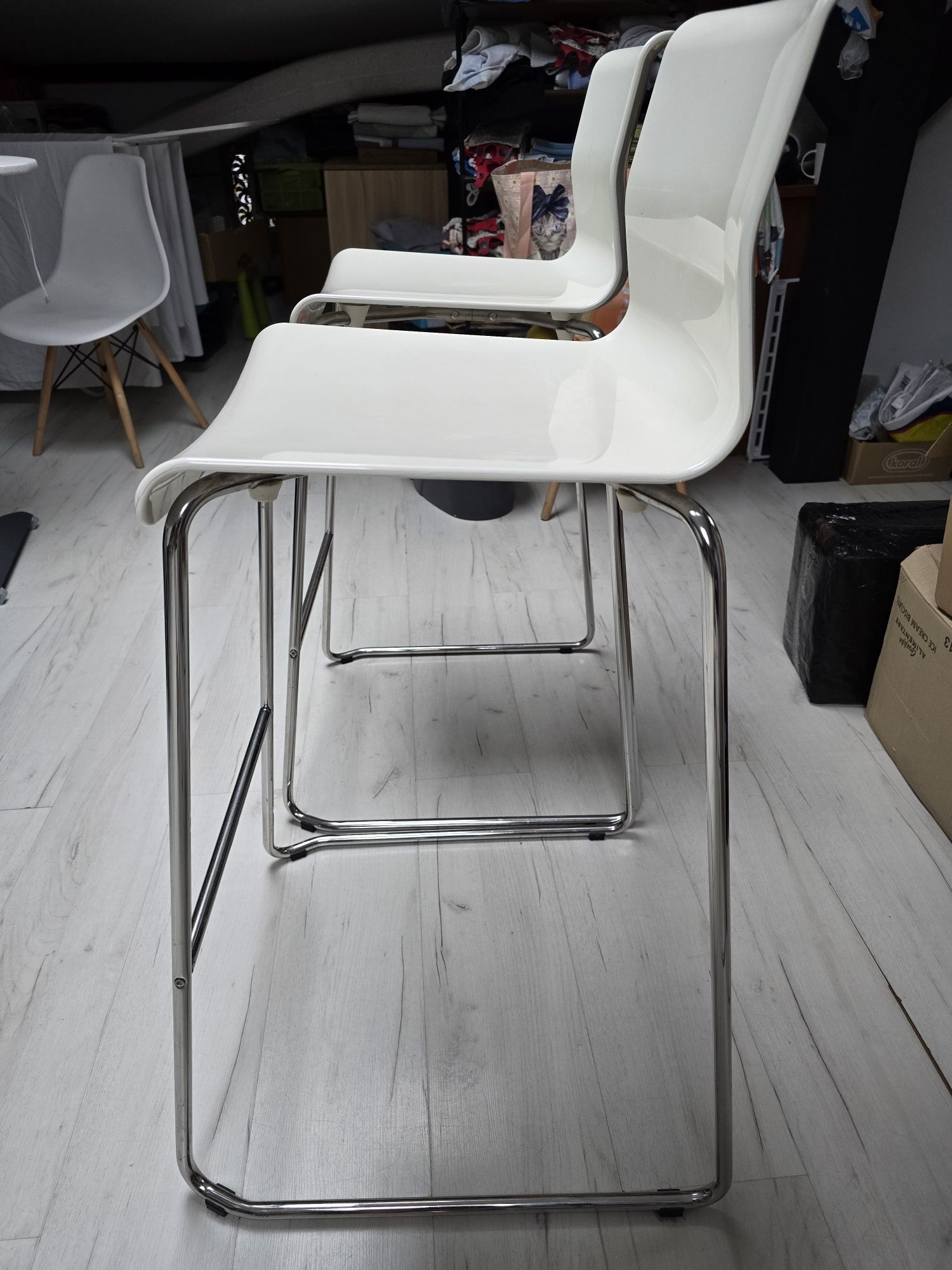 Ikea Glenn stołek barowy hoker 76cm (dwie sztuki)