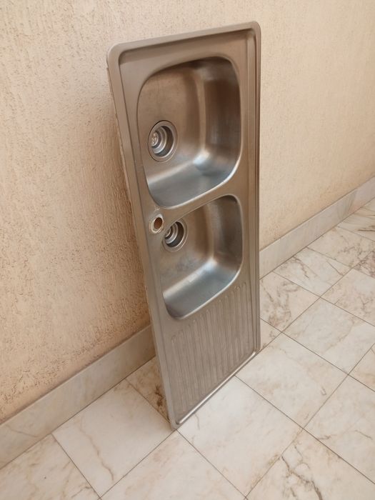 Lava louça Inox,Rodi,2 pias com escorredor
