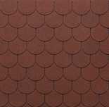 Tegola Eco Roof Traditional  czerwony Gont bitumiczny, grubość 3 mm