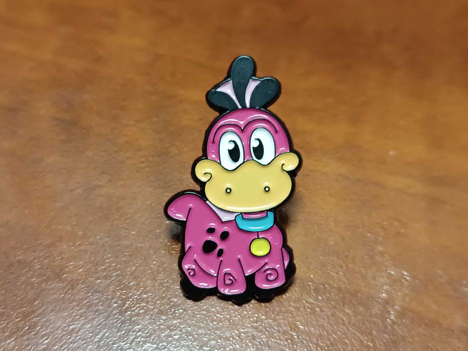 Przypinka, pin, do plecaka, na ubrania Flinstonowie Dino