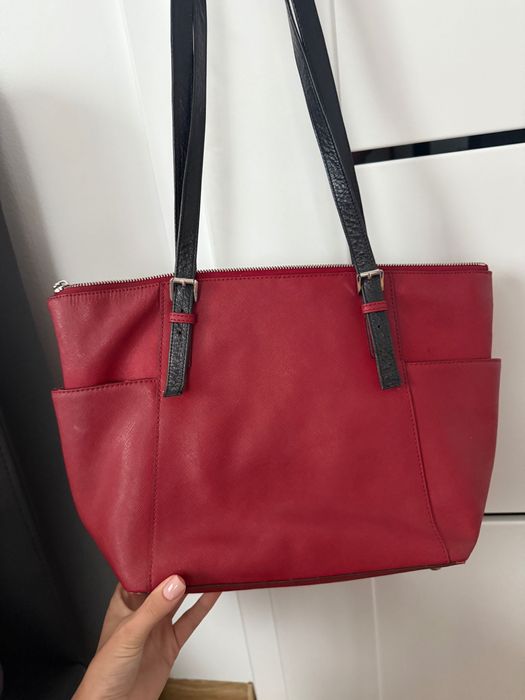 Michael Kors czerwona shoperka Torebka