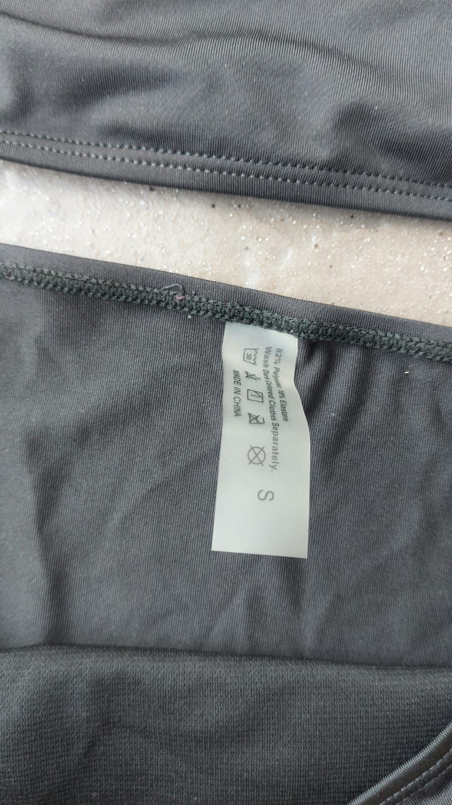Strój kąpielowy bikini push up wysoki stan falbanka S/M Nowy Shein