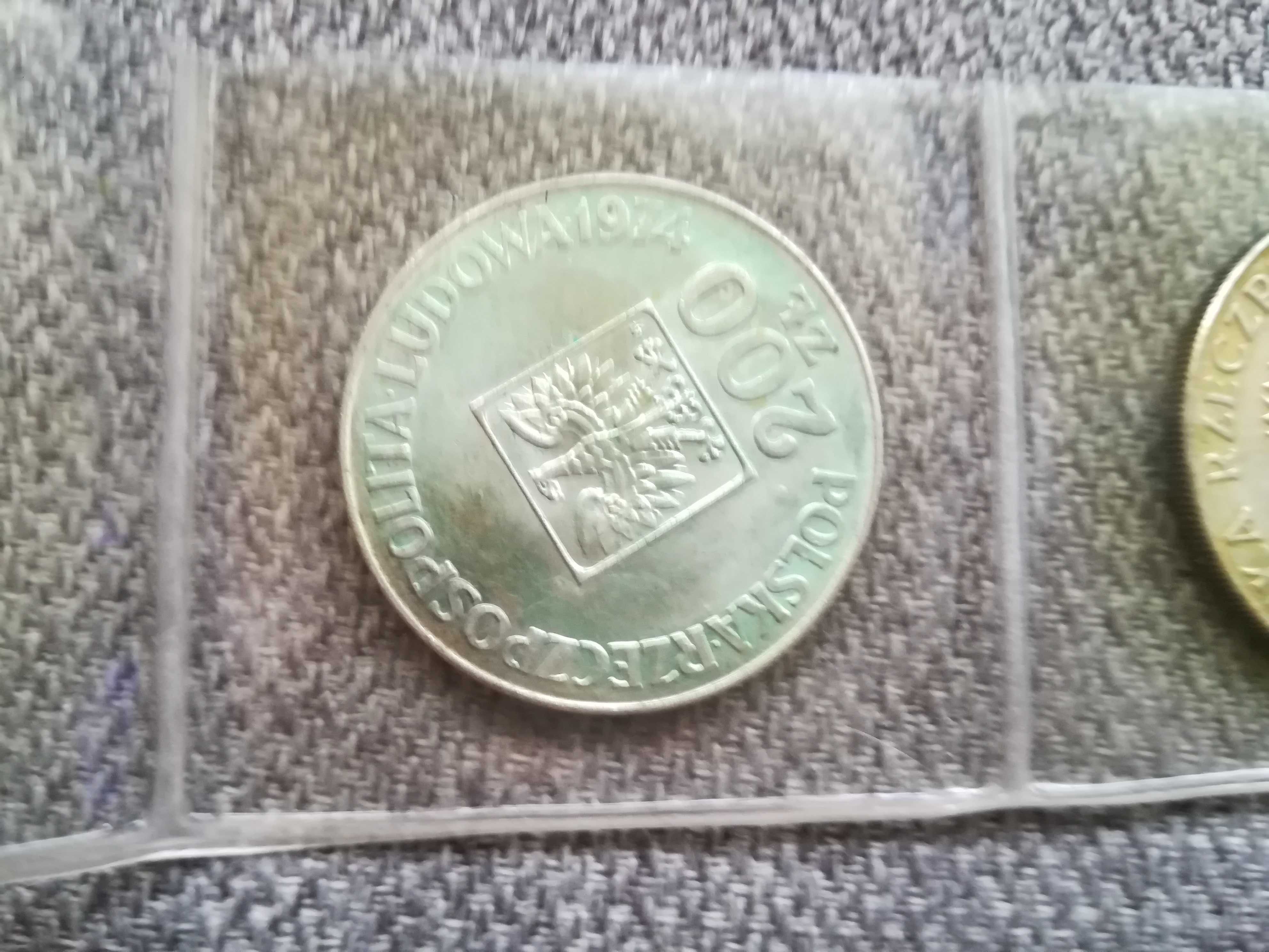 monety 200 złotych prl 1974r 1975r 1976r