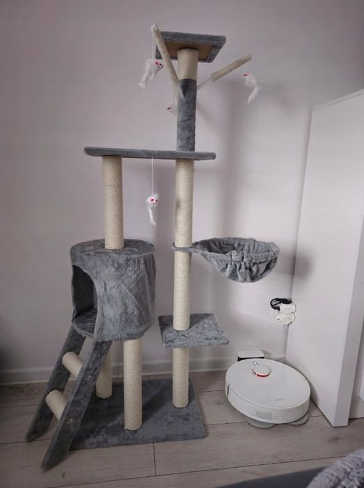 NOWY drapak dla kota 140cm wytrzymałe słupki