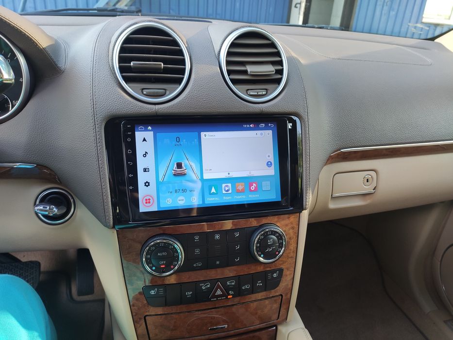 Магнитола новая Mercedes-Benz ML GL W164 с CarPlay +QLED 4G сим карта.
