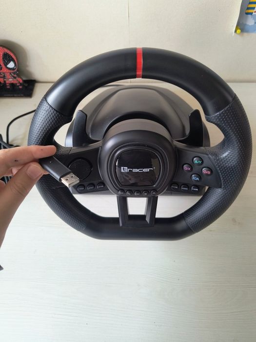 Ігровий руль,педалі та коробка передач з оригінальною коробкою